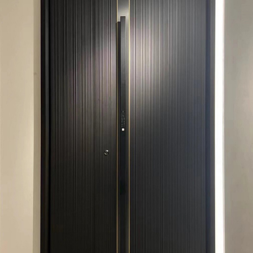 FoShan High-End Cast Aluminum Security Anti-Theft Villa Entry Door Stainless Steel Entrance Door of a Self-built House