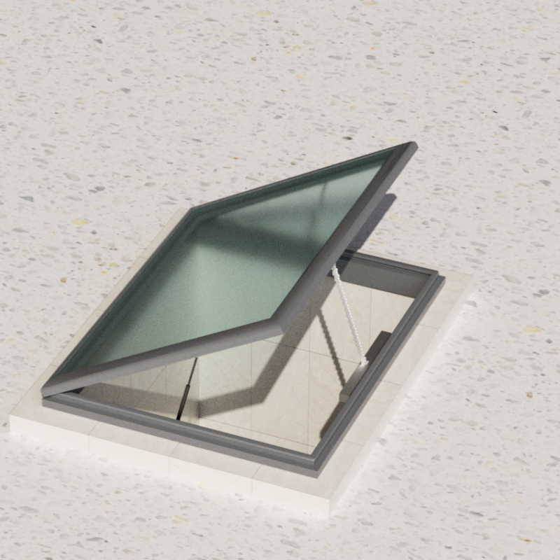 Fixed Skylight for Villas and Luxury Residential Homes Aluminum Electric Skylight Roof Window