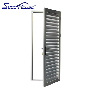Superhouse Special Aluminium Exterior Aluminium Vented Loure Door With Chinese Best Workmanship