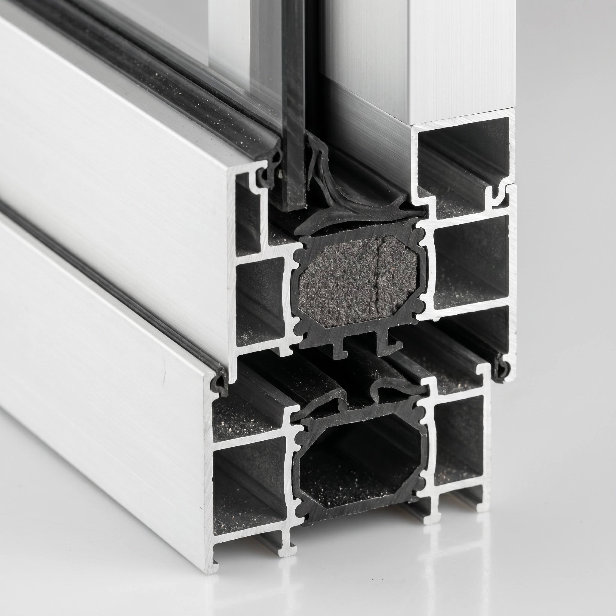 Aluminum Sliding Window with Mosquito Net Two Track Burglar Proof EPDM Sealed Tempered Glass Interlocking Storm Proof Balcony