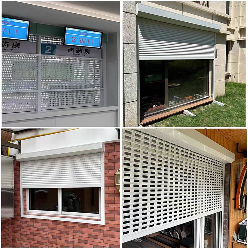 USA Standard Modern Villa Aluminum Alloy Outdoor Hurricane Impact Windproof Vertical Roller Shutter Door Thermal Insulation
