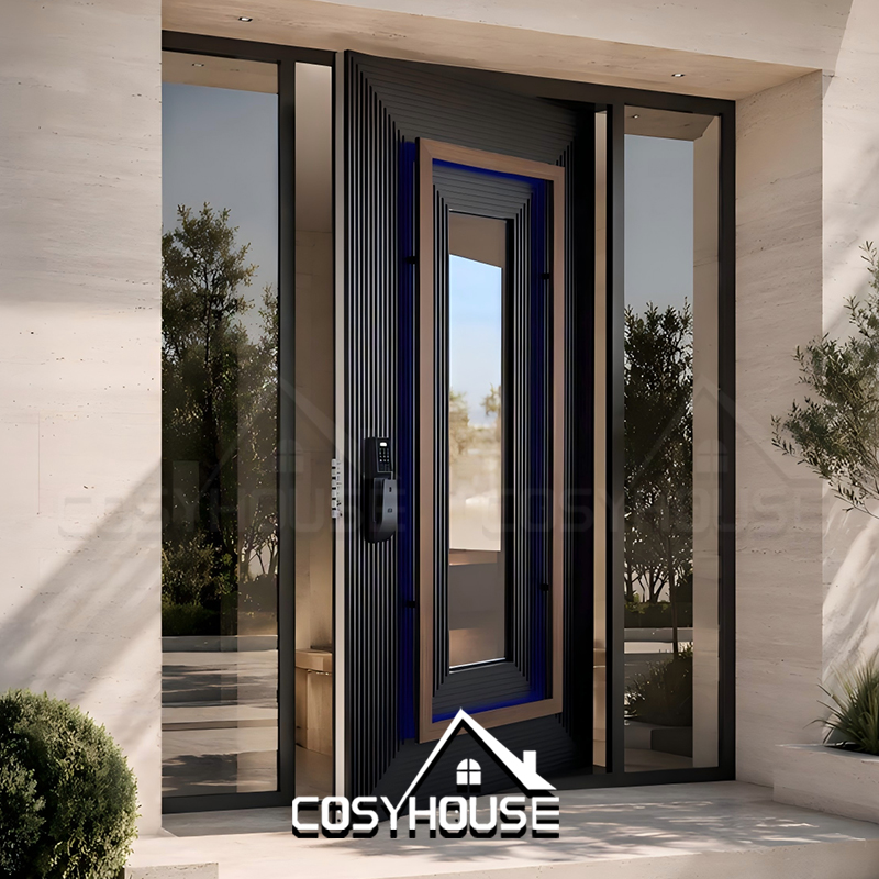 Modern Exterior Door Custom House Door Luxury Front Door for Villa Residential Building