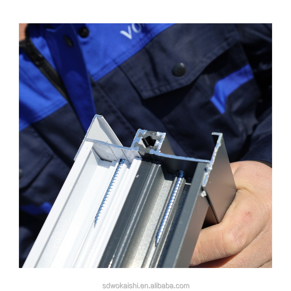 Modern Double Glazed Stacker Sliding windows Commercial Exterior Patio Panoramic Aluminum Soundproof