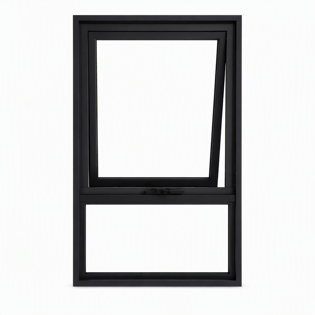 Modern Aluminum Top Hung Awning Window Outward Opening Ventilation Glass Window for Bathroom Villa Apartment Custom Size