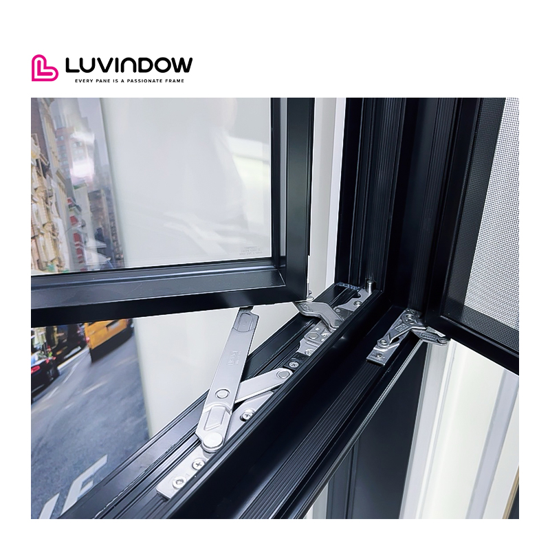 OEM Hurricane Impact Windows Thermal Break Aluminum Casement Window Double Glazing Aluminum Windows