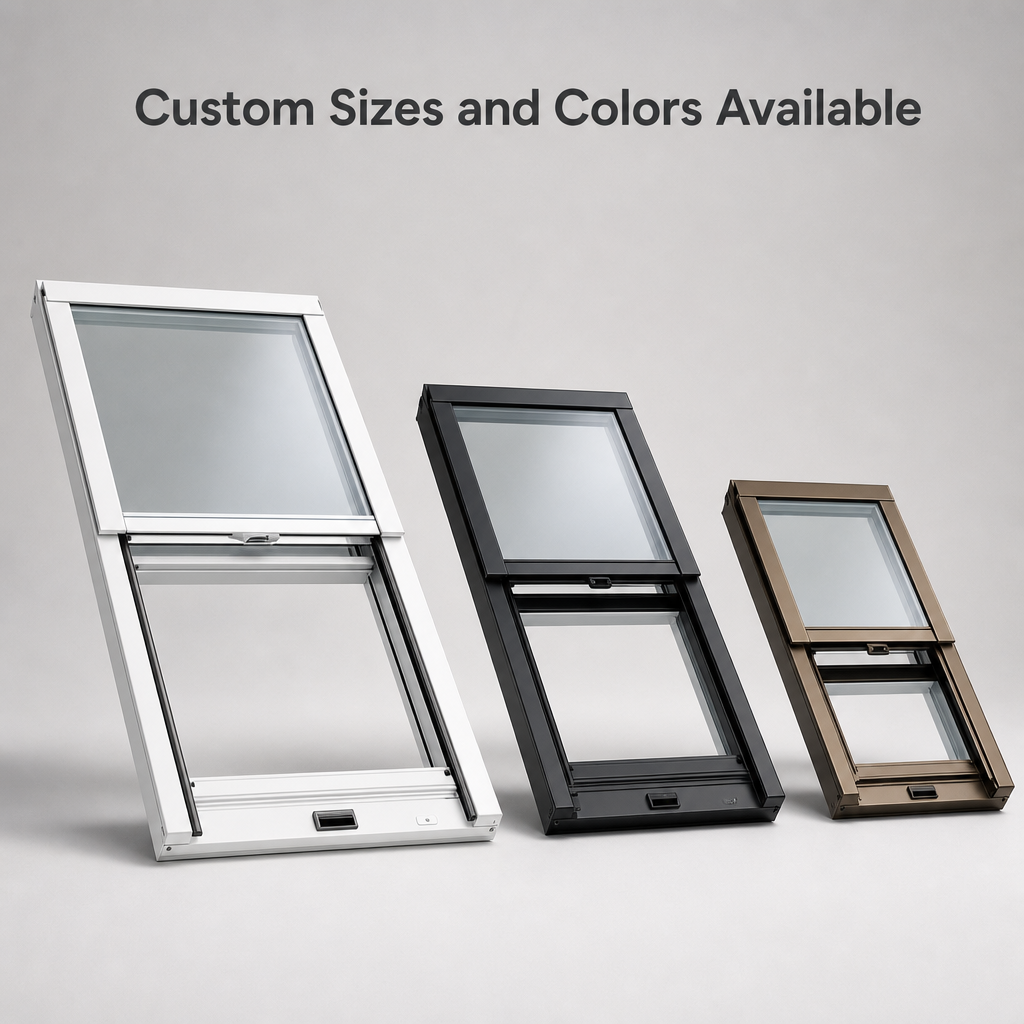 High Performance Electric Aluminum Roof Skylight Window Double Glazed Soundproof Custom Sizes for Villa Projects