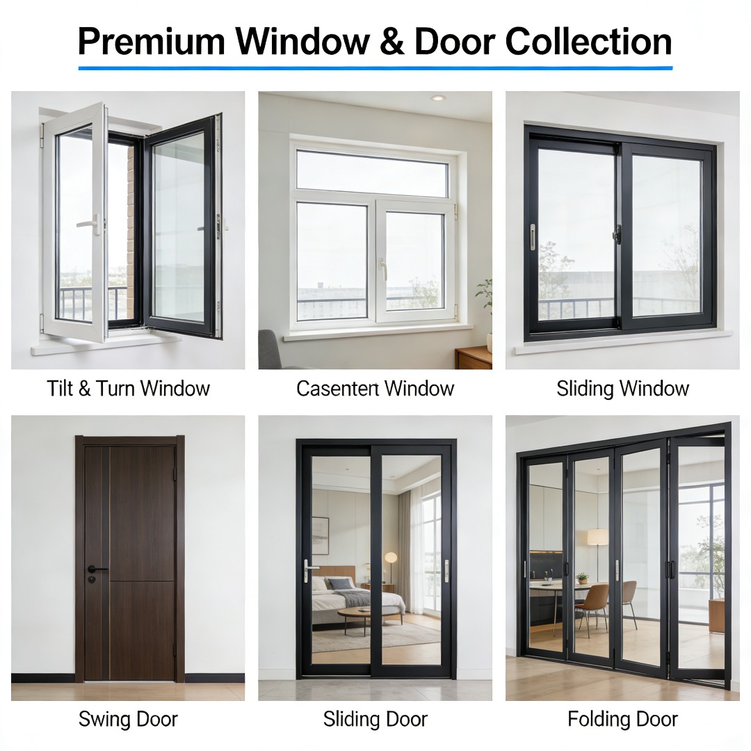 Long-Lasting Low-Maintenance Aluminum Window for Commercial Shopping Malls EU Certified Aluminum Window