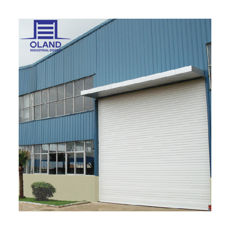 OLADN Windproof Automatic Aluminum Roller Shutter Warehouse Door Security Typhoon Resistant Vertical Electric Door 2hr Fire