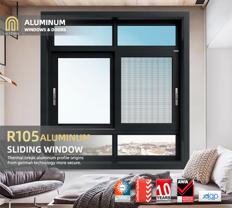 Thermal Break Aluminum Sliding Bifold Window