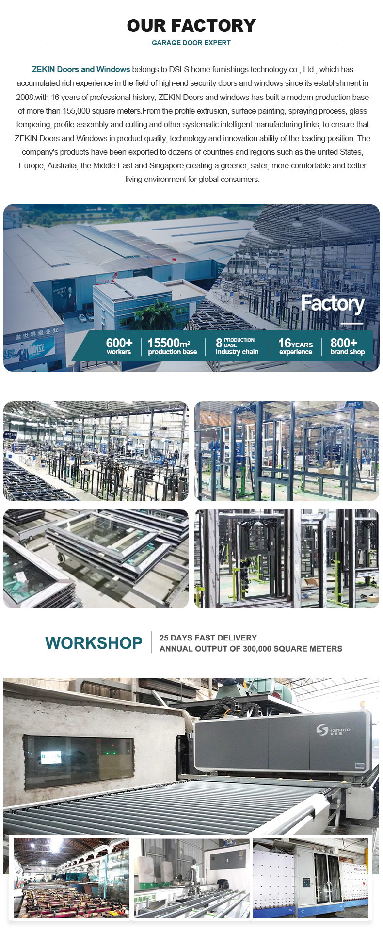 ZEKIN Factory Infrastructure