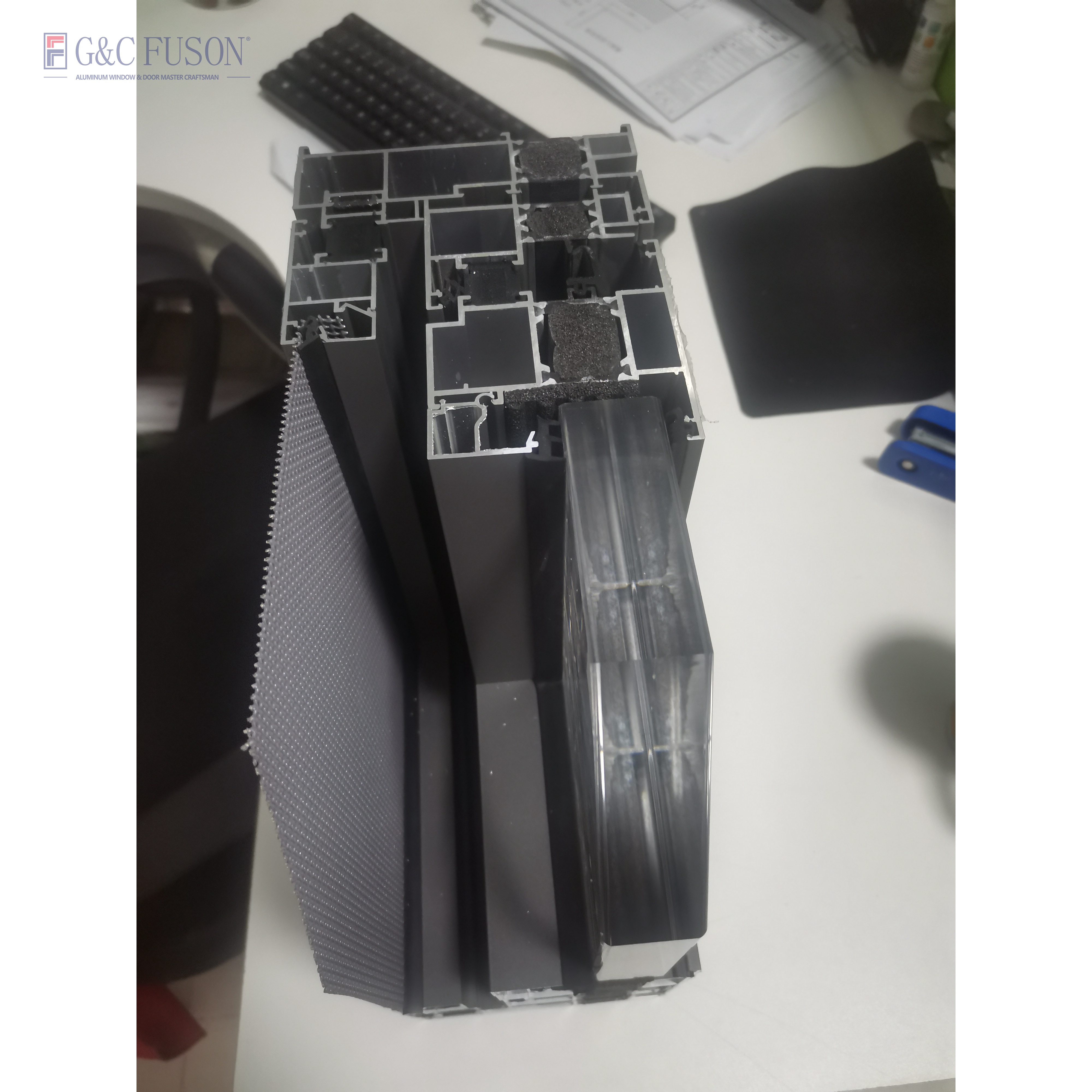 Fuson Oem Hurricane Windows Sound Poof Aluminum Casement Window Double Toughened Glass Aluminum Windows