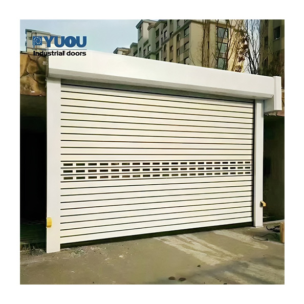 Customized Aluminum Alloy High Speed Door With Cover Box Shutter Door For Food Workshop