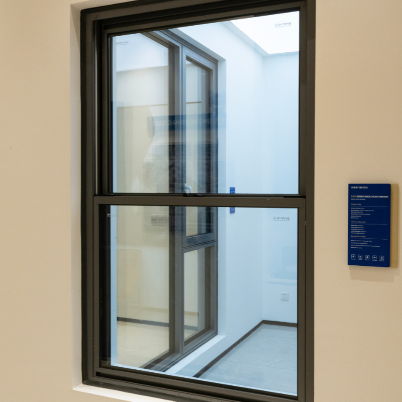 Aluminium Frame Glass Single-Hung Windows for Apartments Office Buildings Sash Windows