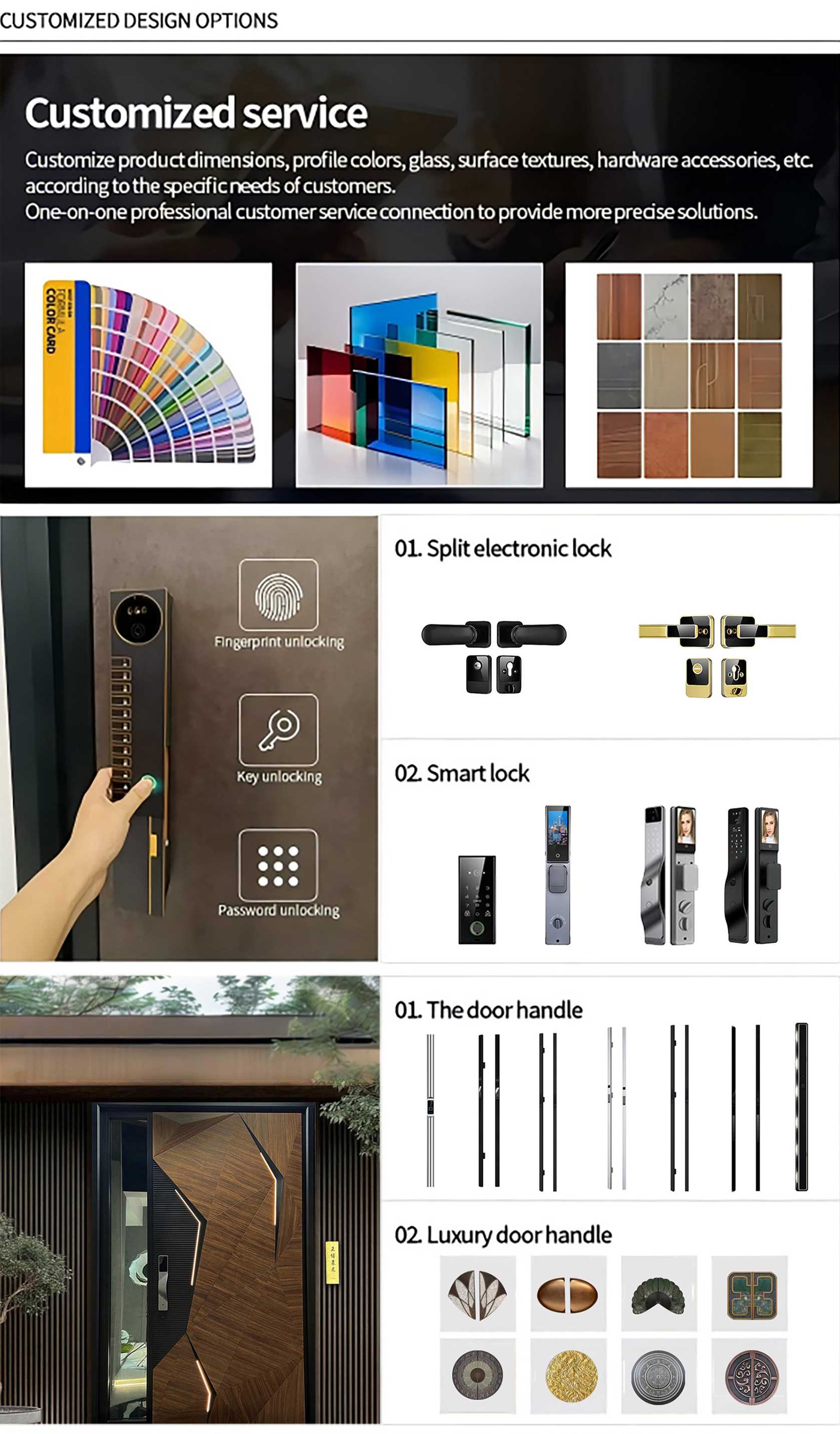 2026 OEM PSL Luxury Wooden Residential Home Villa Entrance Security Front Entry Exterior Pivot Aluminium Doors for Houses