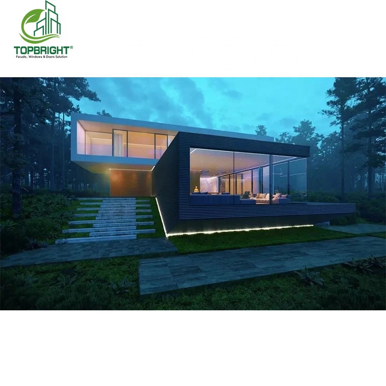Houses Oem Large Glass Window Double Glazed Hurricane Impact windows Proof Aluminum windows