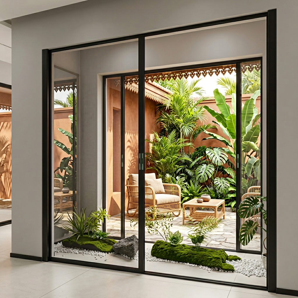 Diamond Mesh Folding Anti-Mosquito Stainless Steel Screen Door Modern Aluminum Design Hotel Use 5 Year Warranty