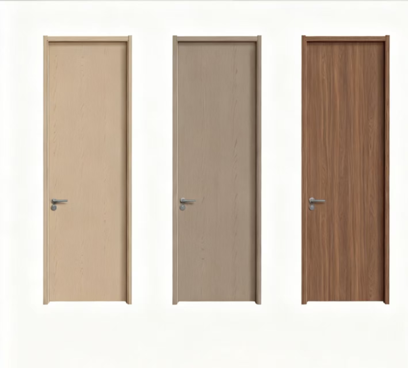 Factory Composite Solid Wood Aluminum Doors Interior and Exterior, Room, Wooden Aluminum Panel Doors