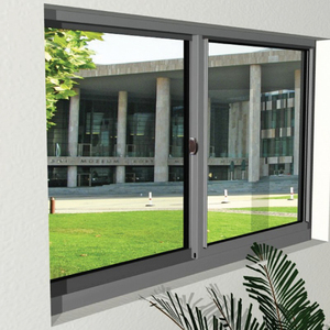 Modern Style Aluminum Alloy Vertical Opening Sliding Hurricane Impact Windows Thermal Break 5 Year Warranty Direct Factory