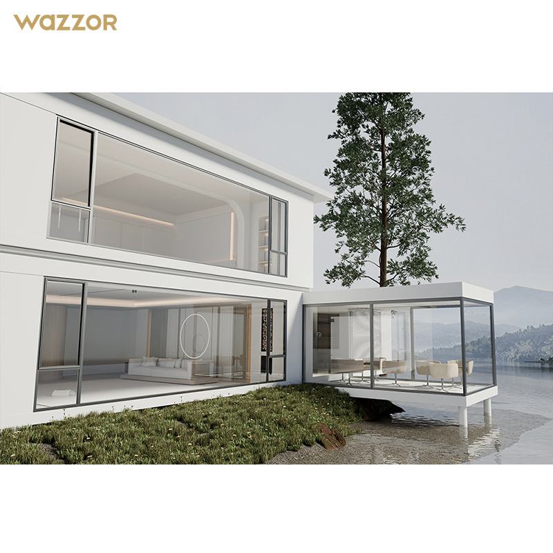 Wazzor Hot Selling Apartment Soundproof Passive House Aluminium Doors And Windows