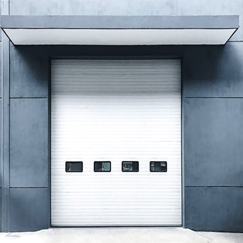 External Roll Type Metal Aluminum Alloy Industrial Lifting Door Heavy Duty Drum Spiral High Speed Door