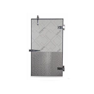 Heavy Duty Flushing Refrigerated Door Aluminum Alloy PVC Insulated Fully Embedded Modern Design Side Opening Industrial