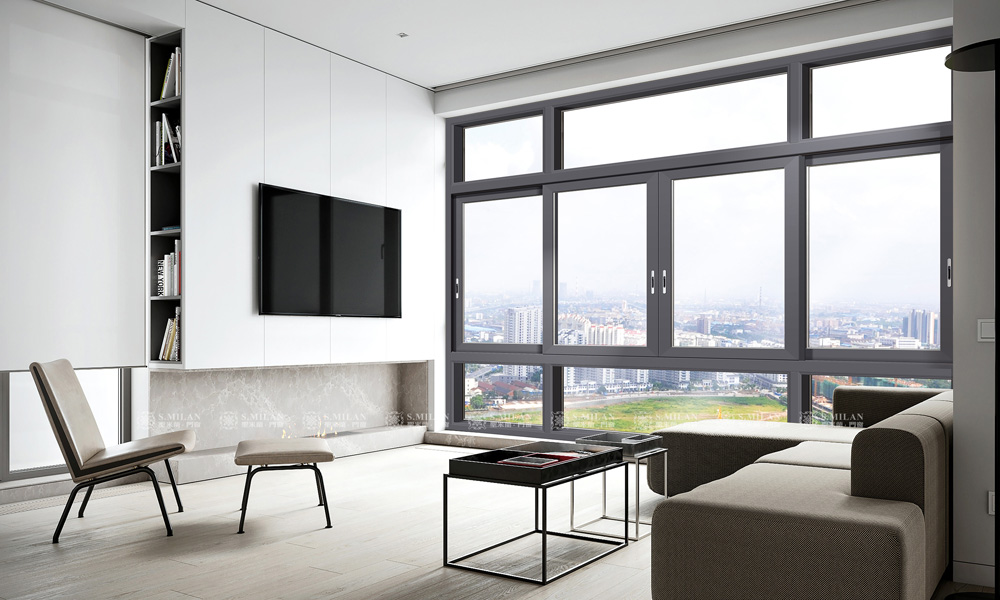 Thermal break aluminium window system detail