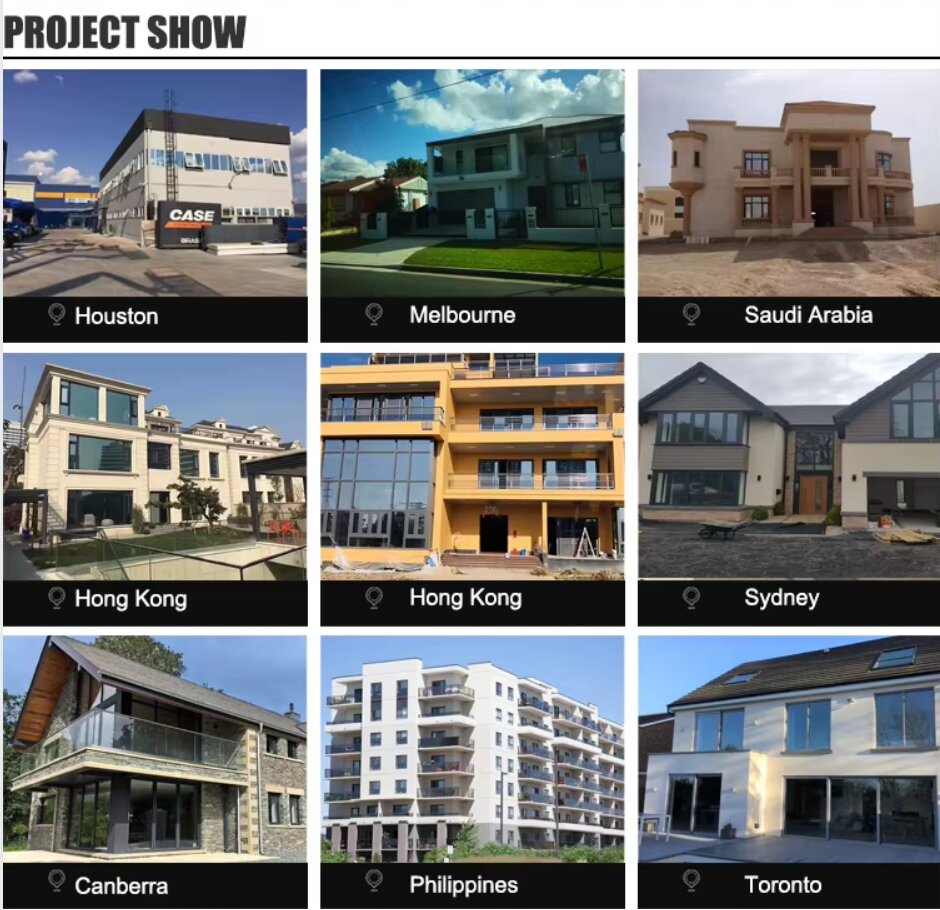 Customized Energy-Efficient Double Glazed Sliding Aluminum Windows Modern Design for for Kenya Homes &amp; Apartments