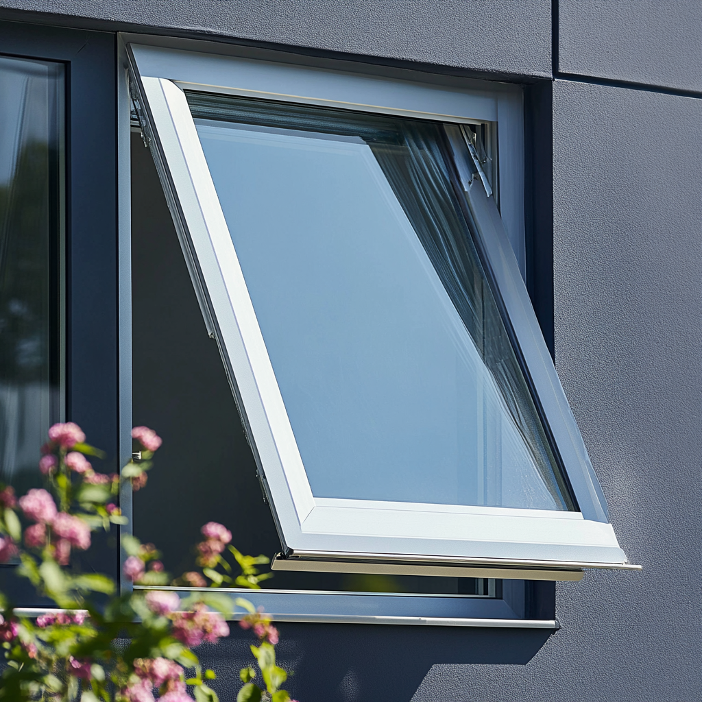 Triple/Double Glazed Thermal Break Aluminum Windows for Kitchen Use Outdoor Roller Shutter Sound Insulation Waterproof Awning