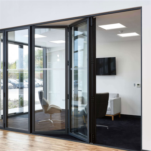 TOMA-as2047 Aluminium Door Fold Glass Door Bifold Sliding Door Darkly Glass Thermal Break