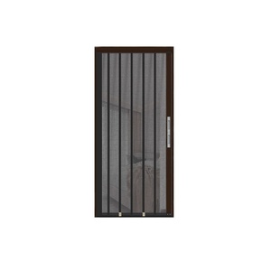 Aluminum Alloy Folding Mesh Door Anti-Theft Mosquito-Proof Rodent-Resistant Easy Clean 18x18 Mesh; Modern Simple Screen Door