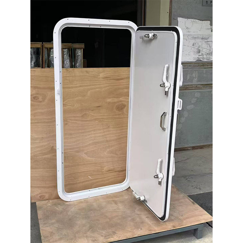 Marine Aluminum Watertight Door Multi Handwheel Locking, Solid Ship Bulkhead Door for Vessel Ferry