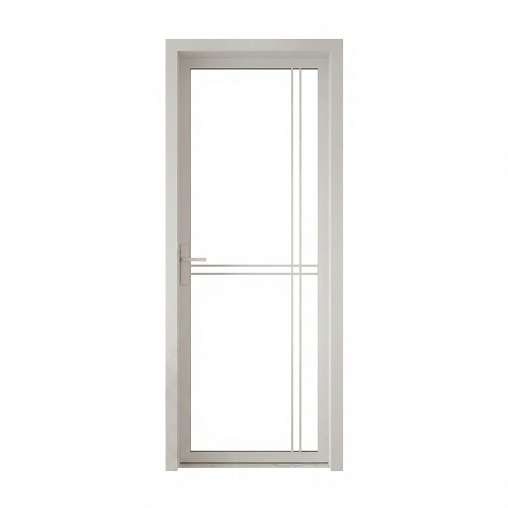 Interior Glass Bathroom Door | Aluminum Alloy Soundproof Door for Living Room &amp; Office