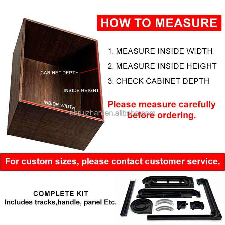 Folding Tambour Door Roll-Up Cabinet Door