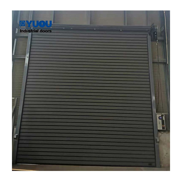 Customized Aluminum Alloy High Speed Door With Cover Box Shutter Door For Food Workshop