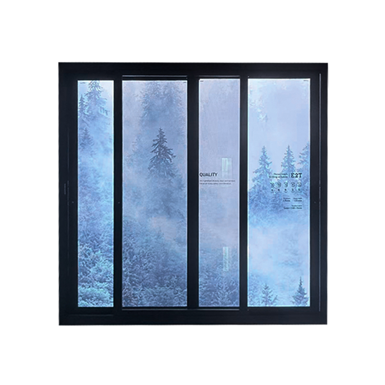 Australian Standard As2047 Soundproof Aluminum Framed Double Glazed Three or Two Track Aluminum Sliding windows With Flycreen