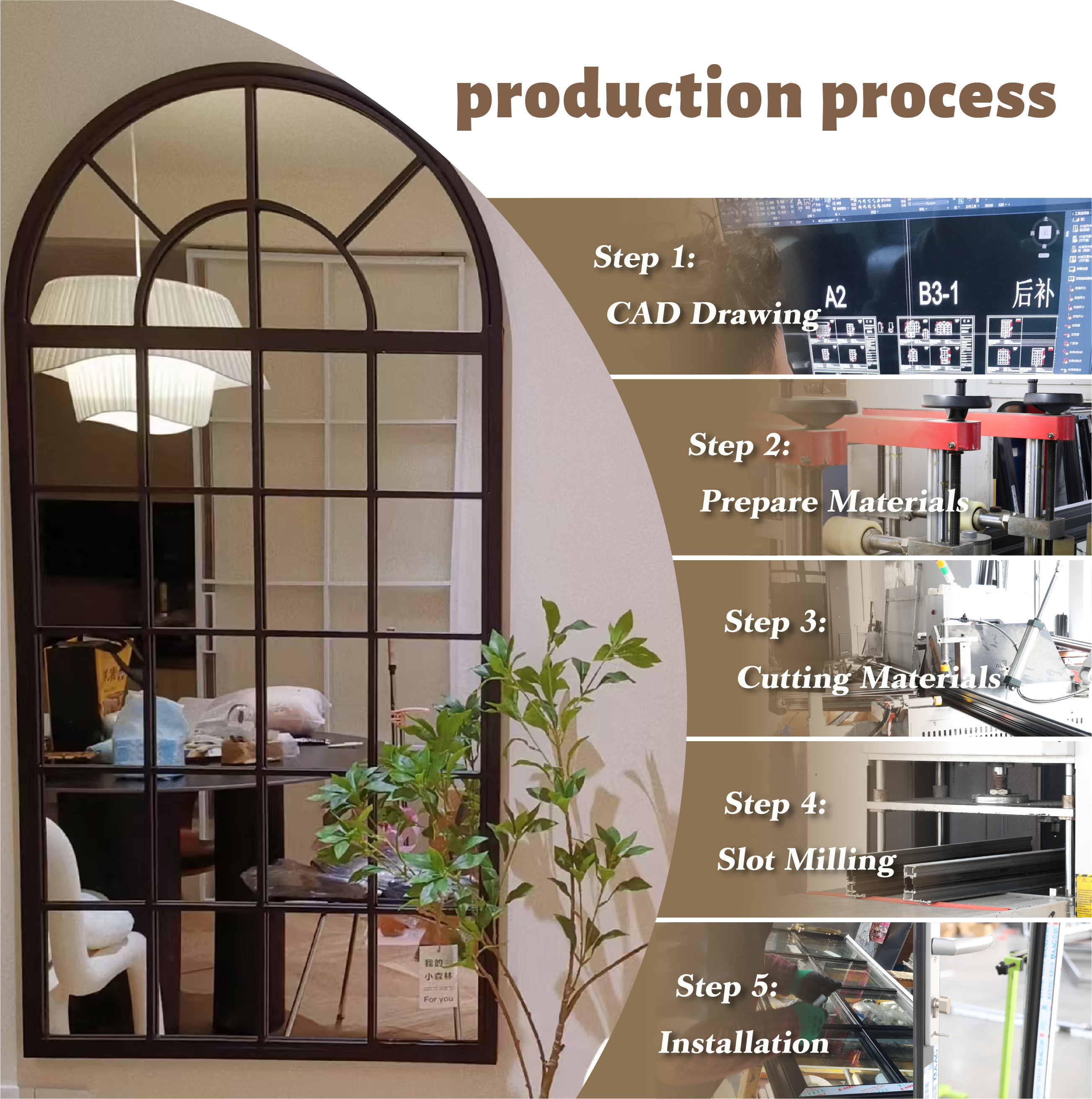 Shatterproof & Corrosion Resistant Aluminium French Windows for Exteriors Bedrooms & Farmhouses