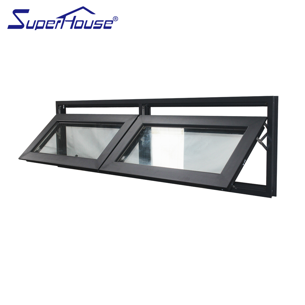 Superhouse China Sound Insulation Aluminium Roof Swing Window for Villa