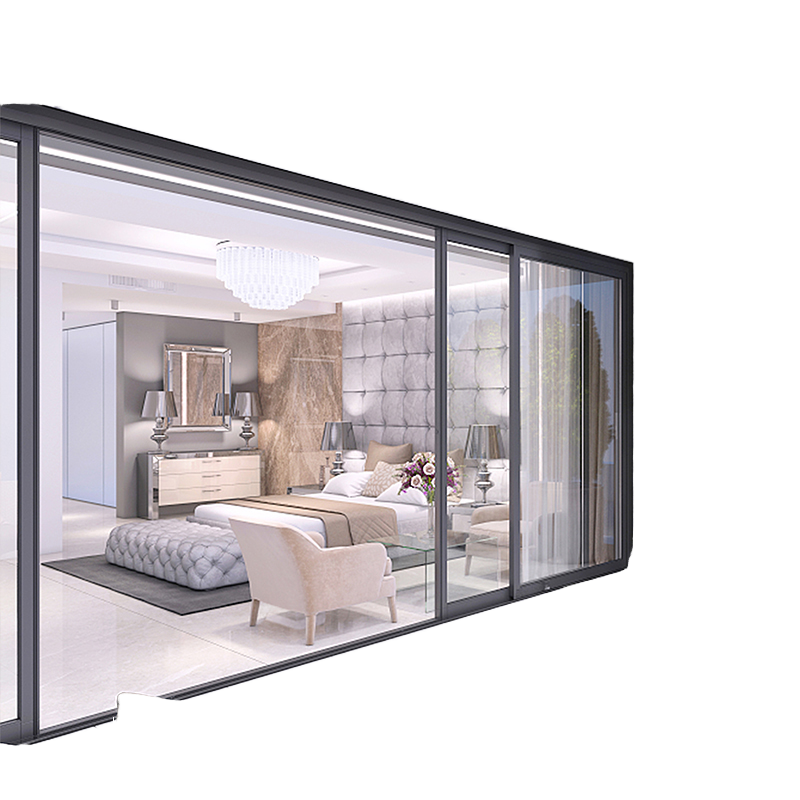 Heavy Duty Large Glass Panel Lift and Sliding Door Black Frame Aluminium Thermal Break Patio Garden Contractor Sliding Door
