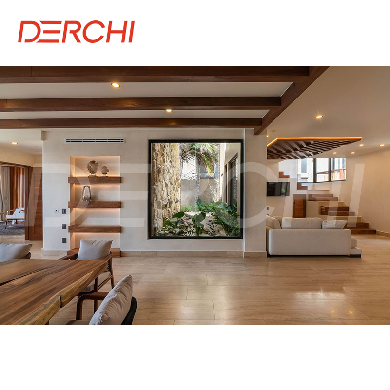 DERCHI Chian Aluminum Frame Double Glazed Casement Windows For Home Casement Window And Door