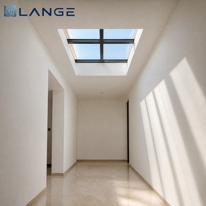 LANGE Modern Aluminum Skylight Flat Roof Window Double Glazed Soundproof Waterproof for Loft and Villa House
