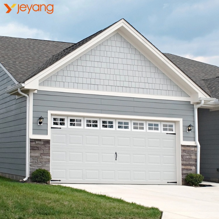 Aluminum Sectional Garage Door Modern American Industrial Residential Insulated Windproof White Gray Hot Sale