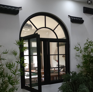 High-End Seamless Aluminium Alloy French Windows Energy Efficient For Exterior Bedroom Or Farmhouse Use