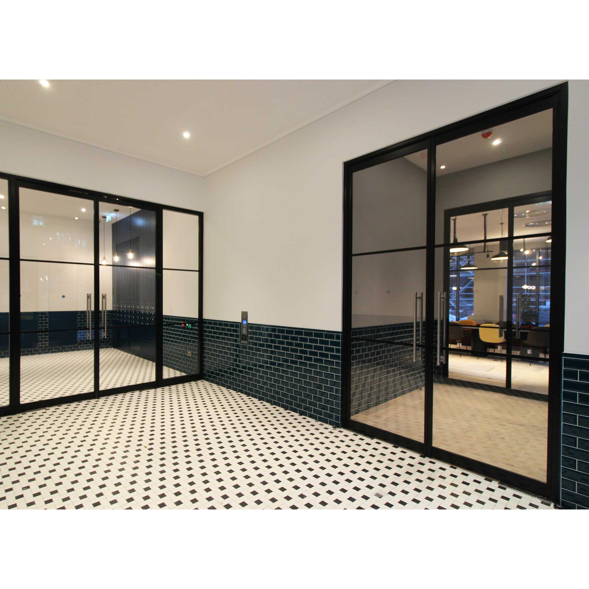 Custom Safety Entry Glass Fire Security Door Aluminum Modern Design Interior Use Fire Prevention Sound Insulation for Hotels