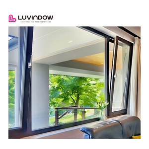Luvindow NFRC Certified European Style Thermal Break Aluminum Windows Energy Efficient Passive House Tilt Turn Windows