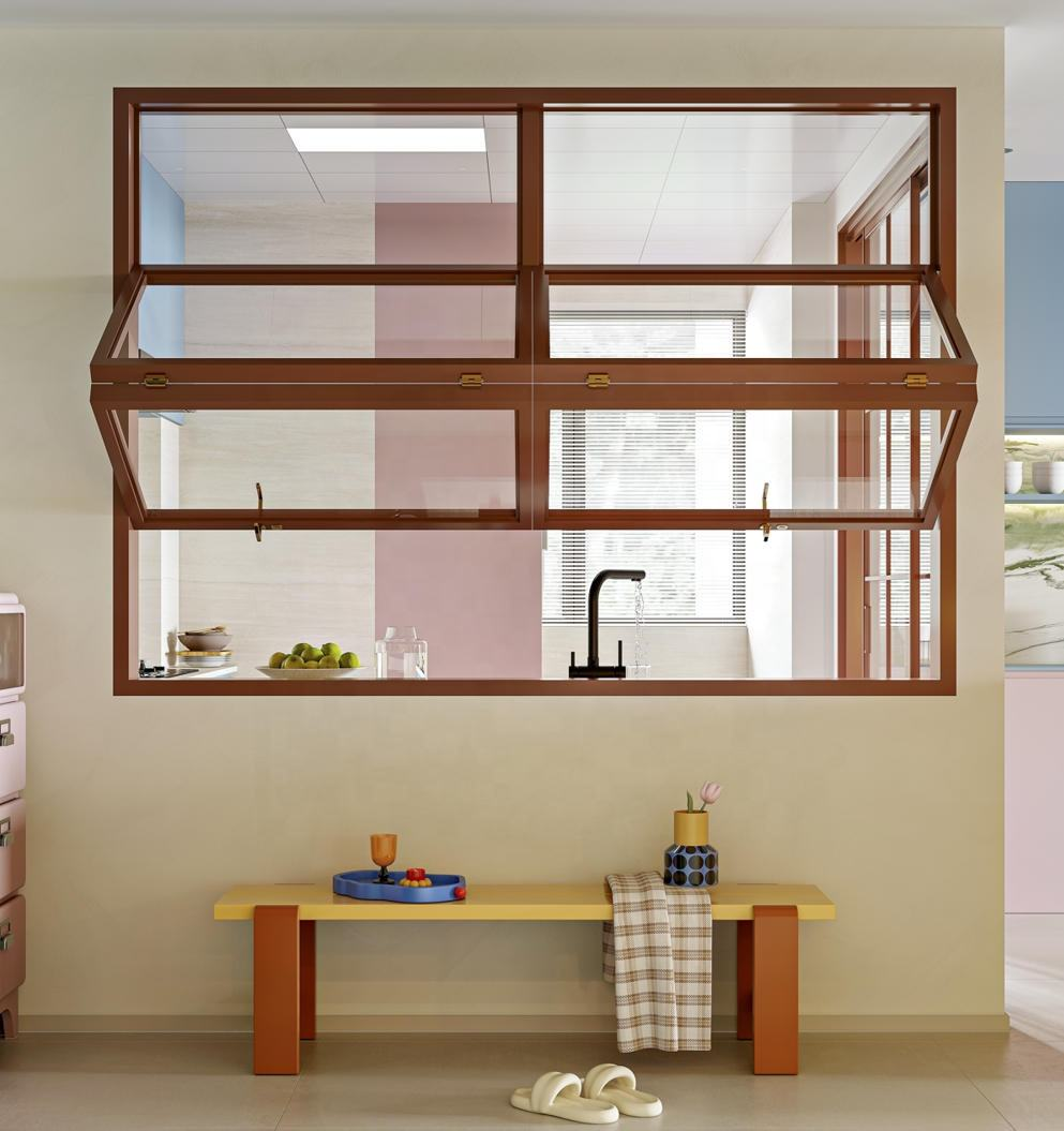 Arch Fold Balcony Glazing Folding Frameless Double Glass Window With Thermal Break