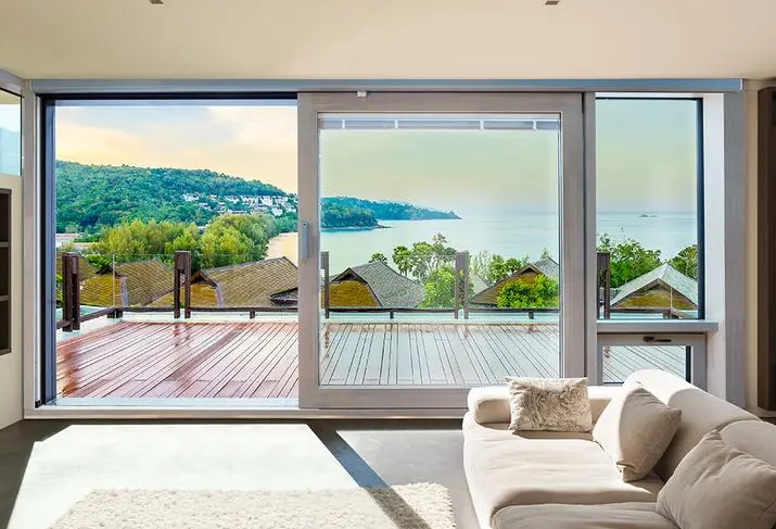 Tempered Glass Aluminum-Clad Wood Lift And Sliding Door