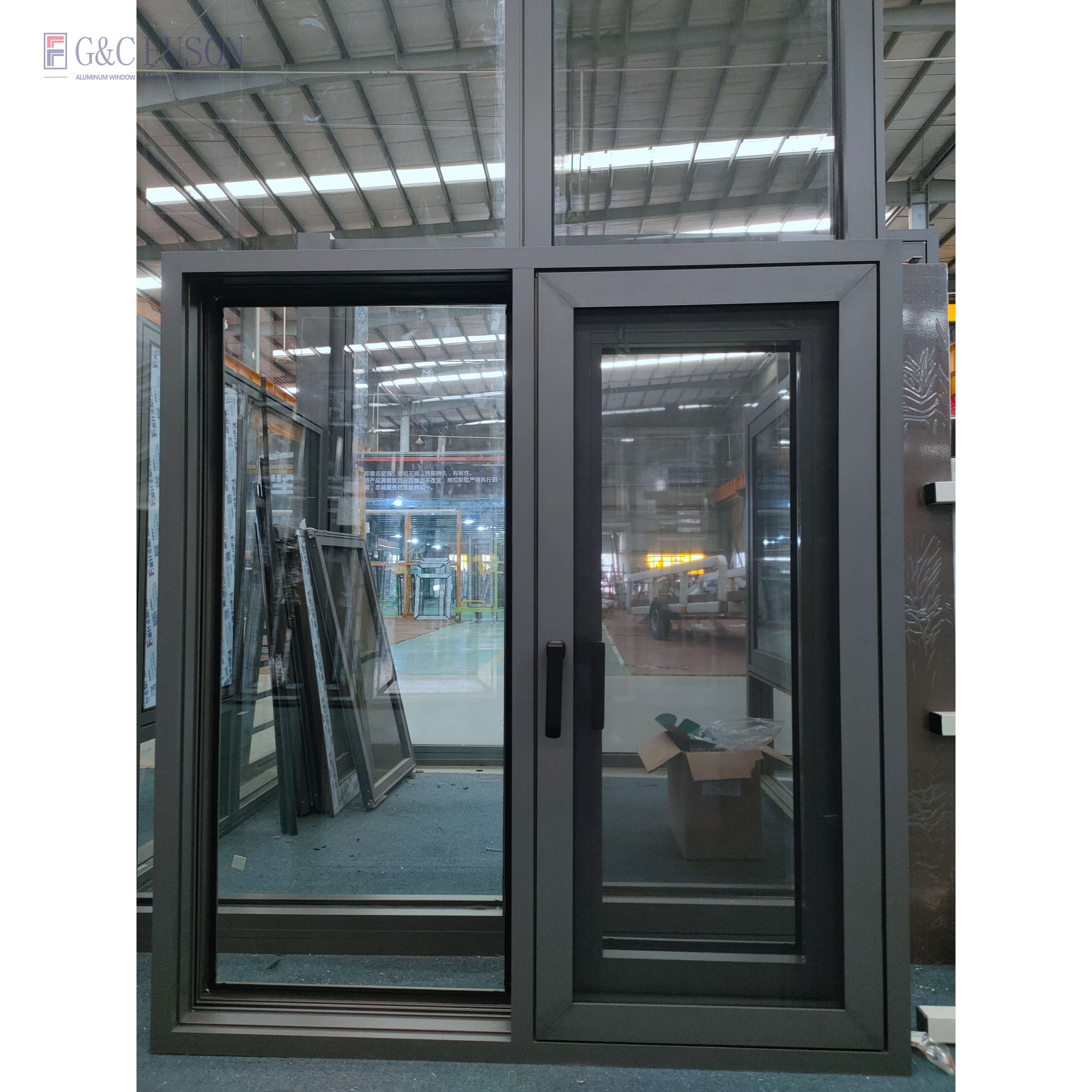 Fuson Oem Hurricane Windows Sound Poof Aluminum Casement Window Double Toughened Glass Aluminum Windows