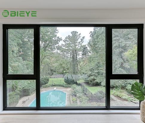 Standard French Swing Casement Window Aluminum Double Pane Tempered Stainless Steel Screen Soundproof Energy Star Qualified