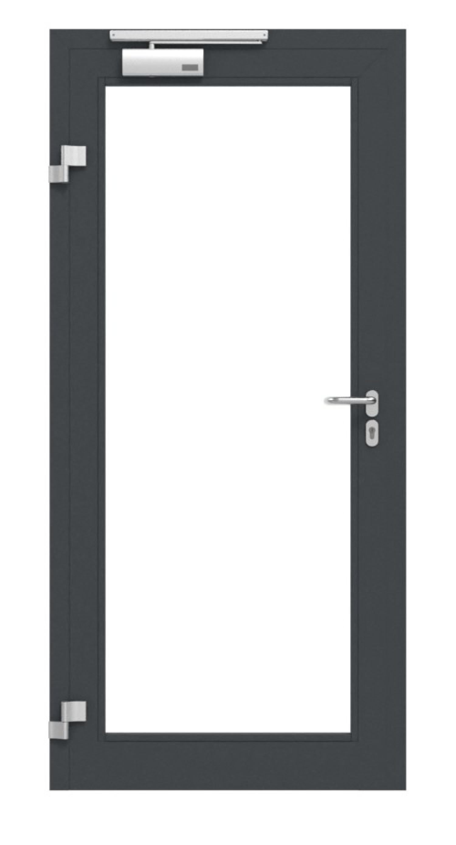 Aluminum Frameless Glass Door | Modern Fire Prevention Design Finished Surface for Balcony/Indoor Room Divider Commercial Use