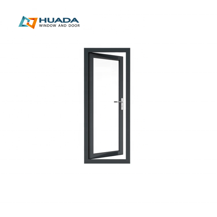 HuaDa CSA Approved Customized Casement Aluminium Alloy Glass Door Exterior Security Entrance Steel Main Doors